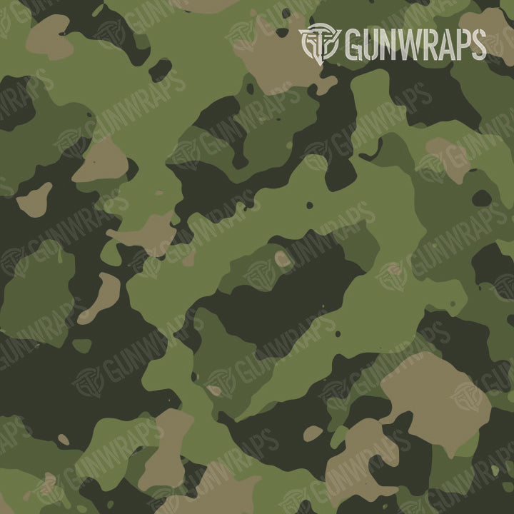 Tactical Cumulus Army Green Camo Gun Skin Pattern