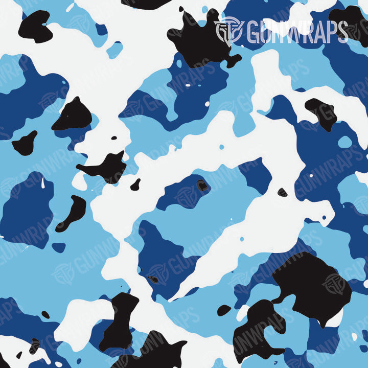 Universal Sheet Cumulus Baby Blue Camo Gun Skin Pattern