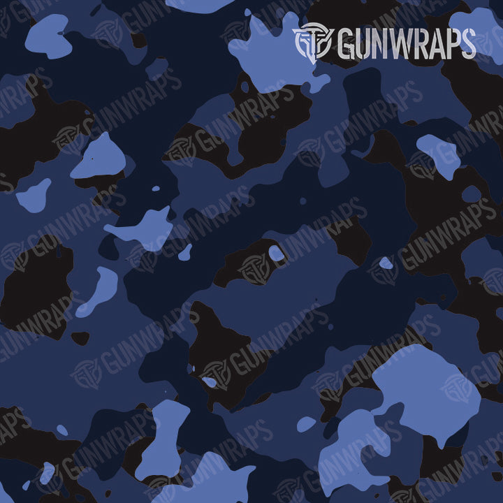 AR 15 Cumulus Blue Midnight Camo Gun Skin Pattern