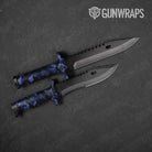 Cumulus Blue Midnight Camo Knife Gear Skin Vinyl Wrap