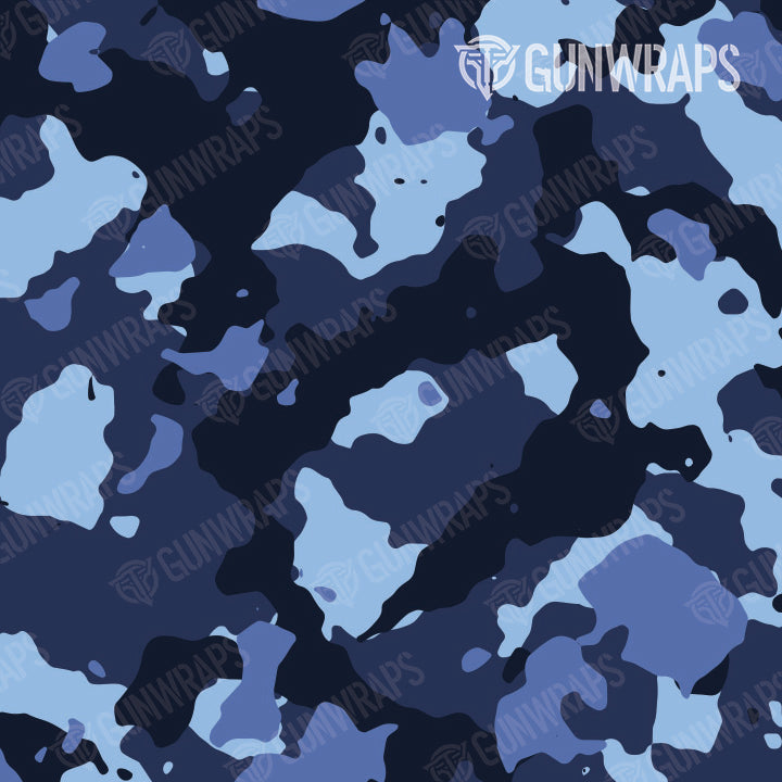 Tactical Cumulus Blue Urban Night Camo Gun Skin Pattern