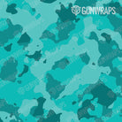 AR 15 Mag & Mag Well Cumulus Elite Tiffany Blue Camo Gun Skin Pattern