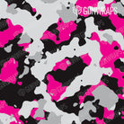 AR 15 Mag & Mag Well Cumulus Magenta Tiger Camo Gun Skin Pattern