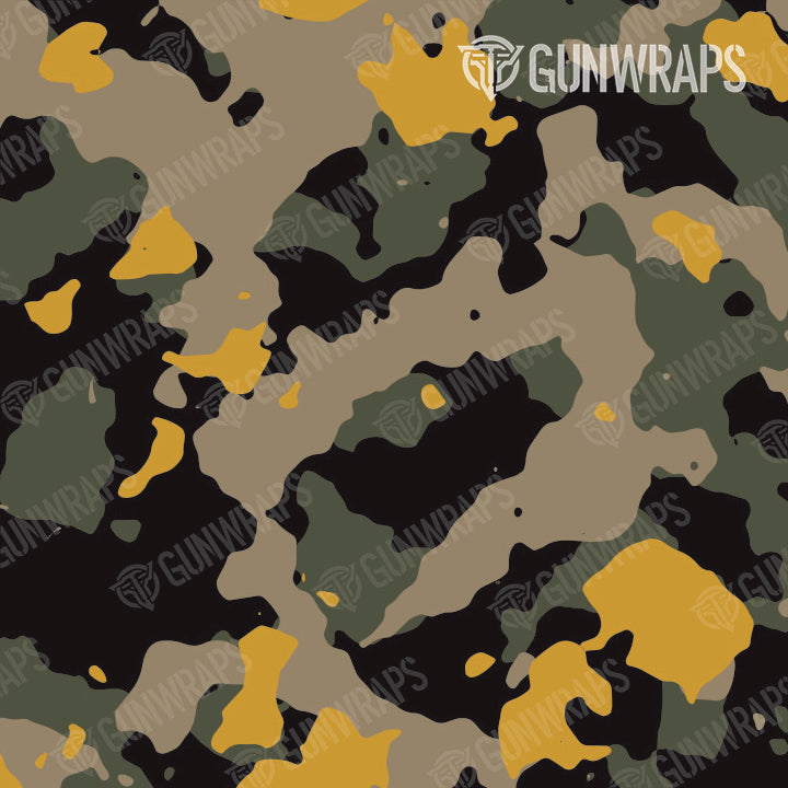 AR 15 Cumulus Militant Yellow Camo Gun Skin Pattern