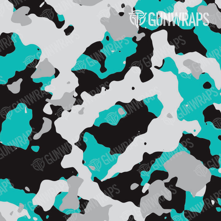 AK 47 Mag Cumulus Tiffany Blue Tiger Camo Gun Skin Pattern