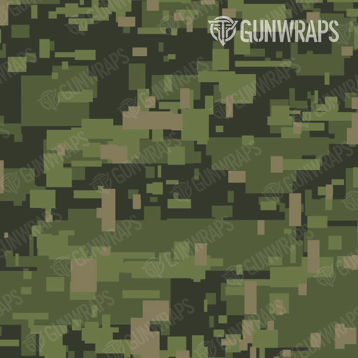 Universal Sheet Digital Army Green Camo Gun Skin Pattern