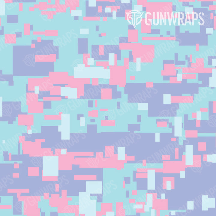 Pistol Slide Digital Cotton Candy Camo Gun Skin Pattern