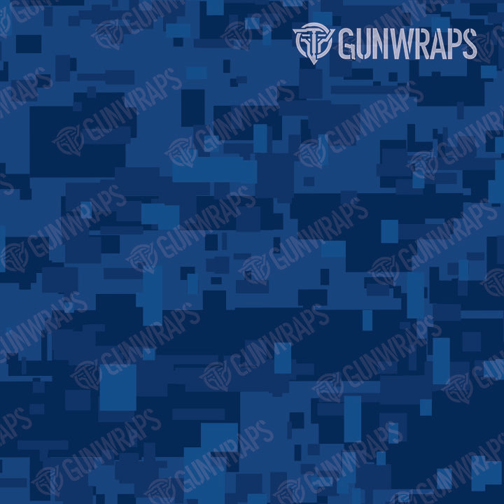 Pistol & Revolver Digital Elite Blue Camo Gun Skin Pattern