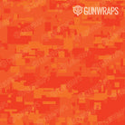 Rifle Digital Elite Orange Camo Gun Skin Pattern