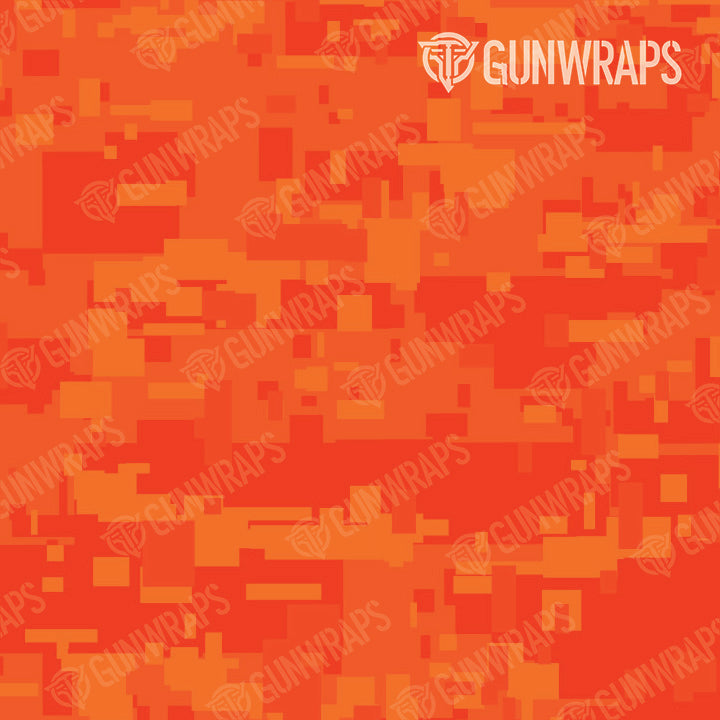 Pistol Slide Digital Elite Orange Camo Gun Skin Pattern