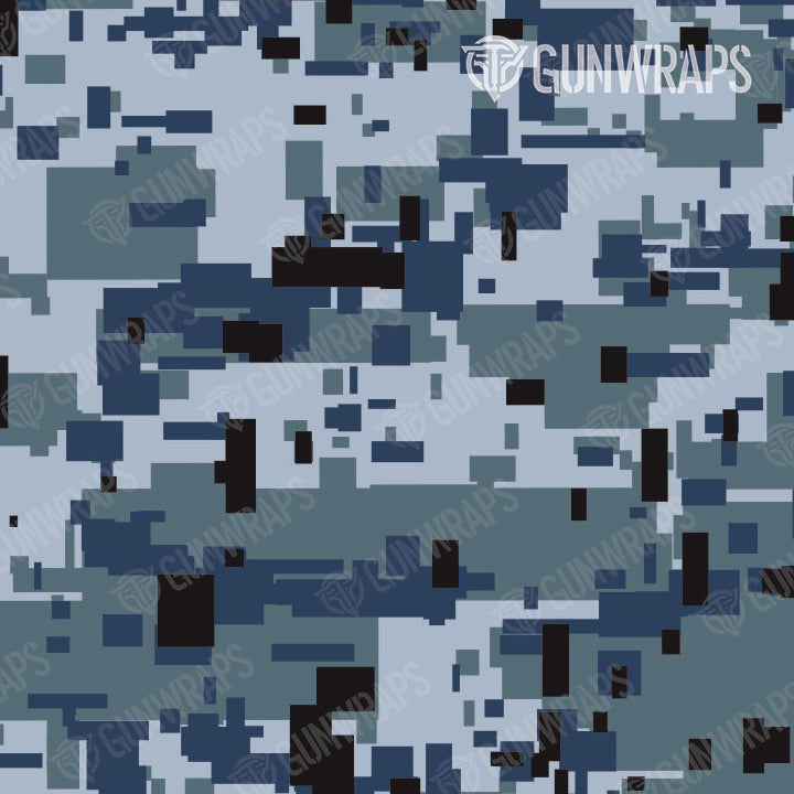 Knife Digital Navy Camo Gear Skin Pattern