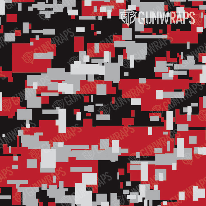 Pistol & Revolver Digital Red Tiger Camo Gun Skin Pattern