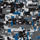 Pistol & Revolver Digital Urban Blue Camo Gun Skin Pattern