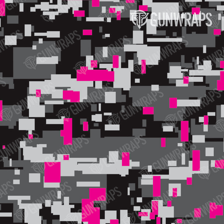 AR 15 Digital Urban Magenta Camo Gun Skin Pattern