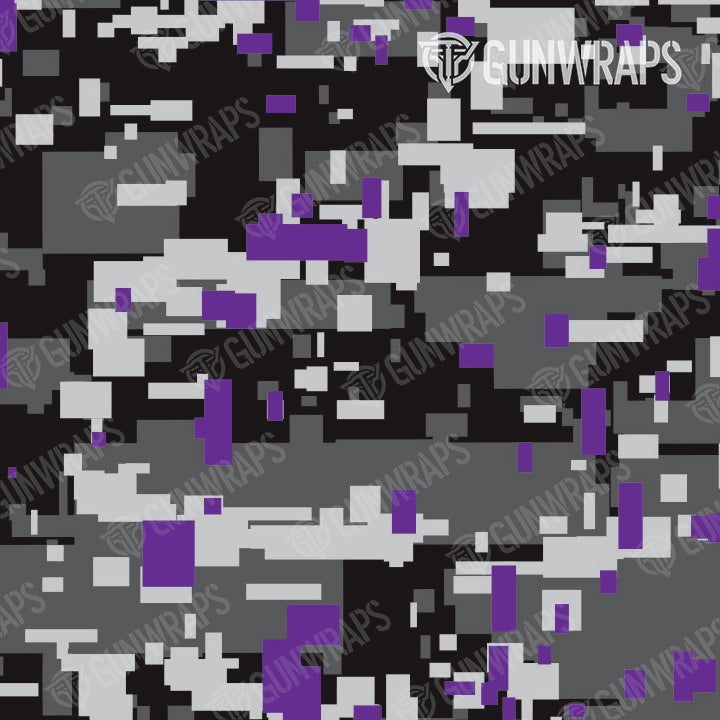 Universal Sheet Digital Urban Purple Camo Gun Skin Pattern