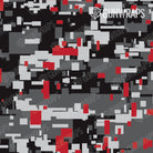 Universal Sheet Digital Urban Red Camo Gun Skin Pattern