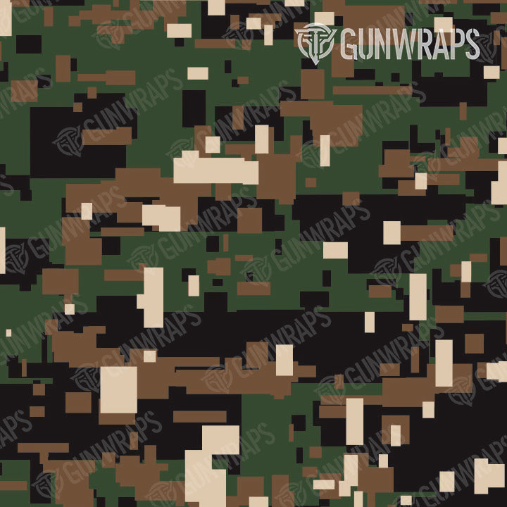 Pistol Slide Digital Woodland Camo Gun Skin Pattern