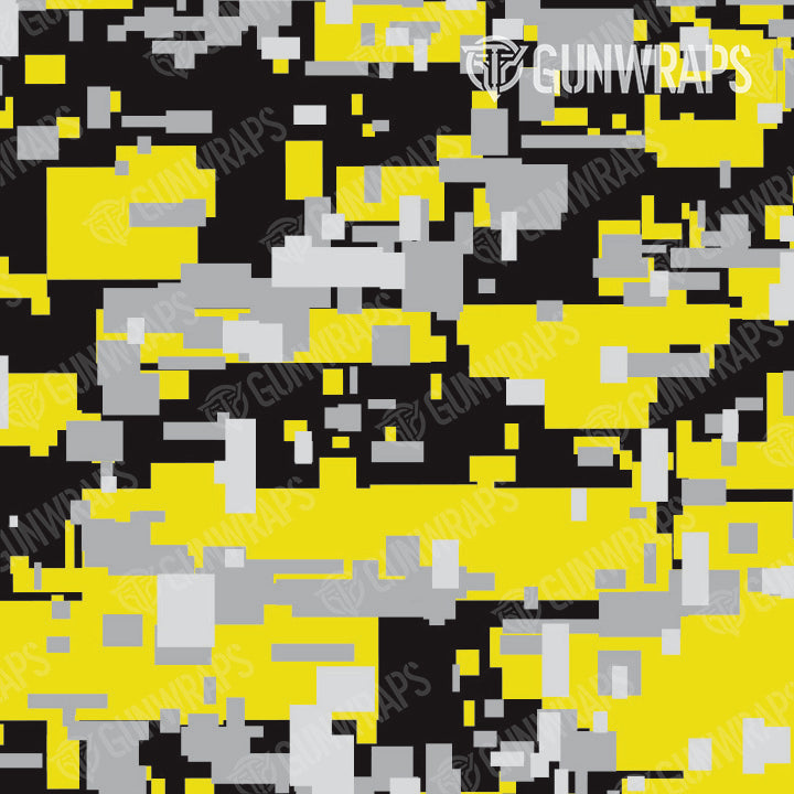 AK 47 Digital Yellow Tiger Camo Gun Skin Pattern