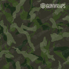 AR 15 Mag & Mag Well Ragged Army Dark Green Camo Gun Skin Pattern