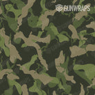 AR 15 Mag Well Ragged Army Green Camo Gun Skin Pattern