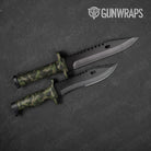Ragged Army Green Camo Knife Gear Skin Vinyl Wrap