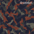 AR 15 Mag Well Ragged Blue Copper Camo Gun Skin Pattern