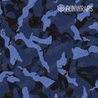 AR 15 Mag Well Ragged Blue Midnight Camo Gun Skin Pattern