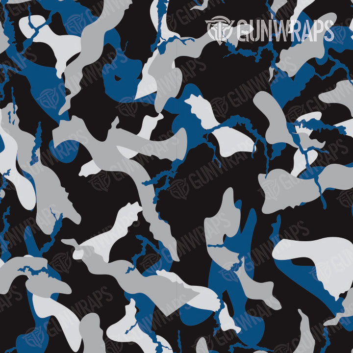 Rifle Ragged Blue Tiger Camo Gun Skin Pattern