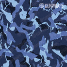 AR 15 Mag & Mag Well Ragged Blue Urban Night Camo Gun Skin Pattern