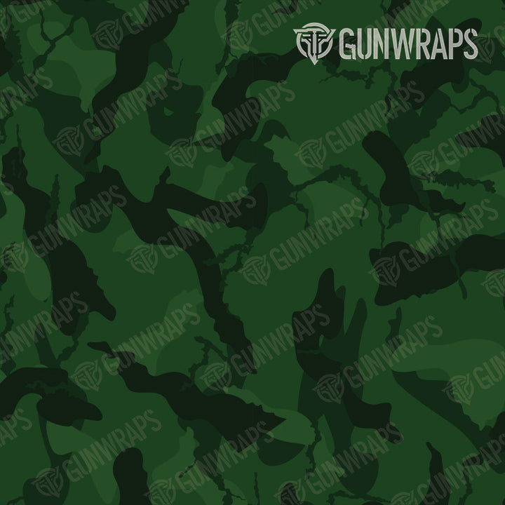 AR 15 Mag Well Ragged Elite Green Camo Gun Skin Pattern