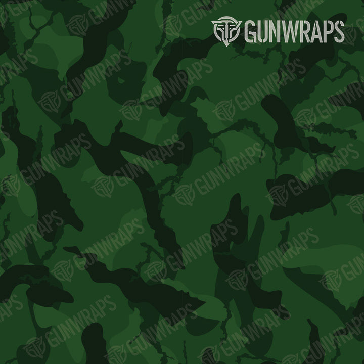 Pistol Slide Ragged Elite Green Camo Gun Skin Pattern