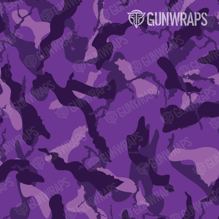 Pistol Slide Ragged Elite Purple Camo Gun Skin Pattern