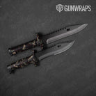 Ragged Militant Blood Camo Knife Gear Skin Vinyl Wrap