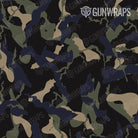 AR 15 Mag Well Ragged Militant Blue Camo Gun Skin Pattern