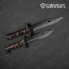 Ragged Militant Copper Camo Knife Gear Skin Vinyl Wrap