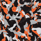 AR 15 Ragged Orange Tiger Camo Gun Skin Pattern