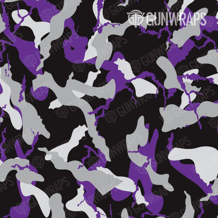 Pistol Slide Ragged Purple Tiger Camo Gun Skin Pattern