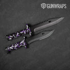 Ragged Purple Tiger Camo Knife Gear Skin Vinyl Wrap
