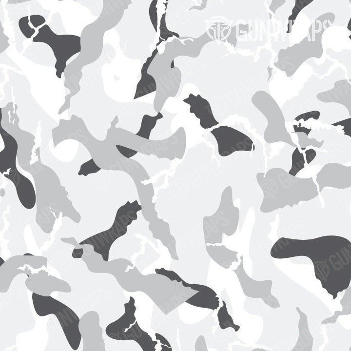 AR 15 Mag Ragged Snow Camo Gun Skin Pattern