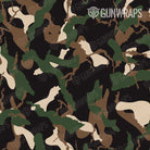 Tactical Ragged Woodland Camo Gun Skin Pattern