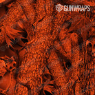 AR 15 Nature Orange Forest Camo Gun Skin Pattern