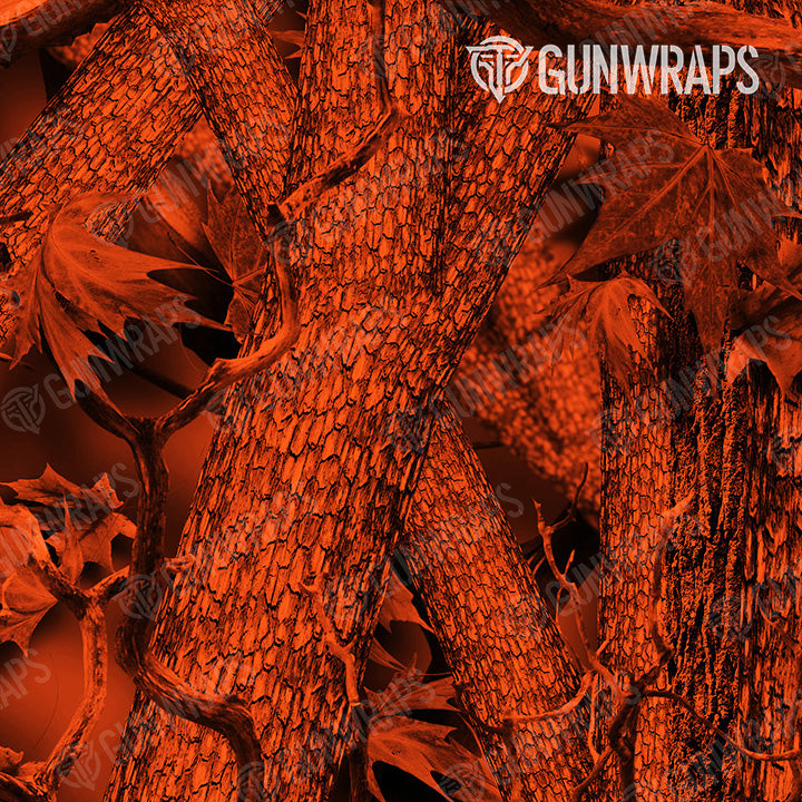 Tactical Nature Orange Forest Camo Gun Skin Pattern