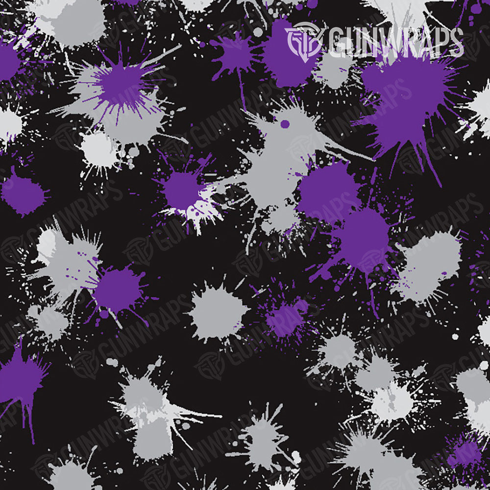 AR 15 Mag Well Paintball Purple Tiger Gun Skin Pattern