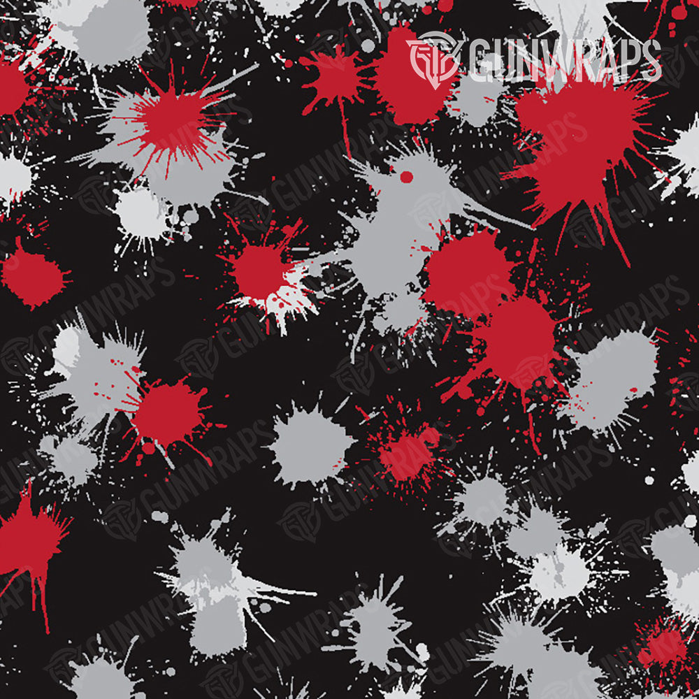 AR 15 Paintball Red Tiger Gun Skin Pattern