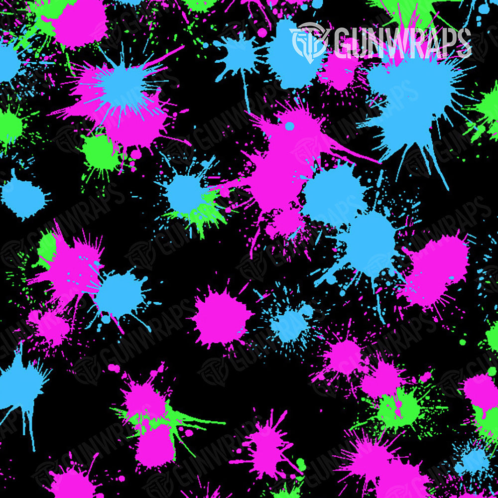 AR 15 Paintball Retro Gun Skin Pattern