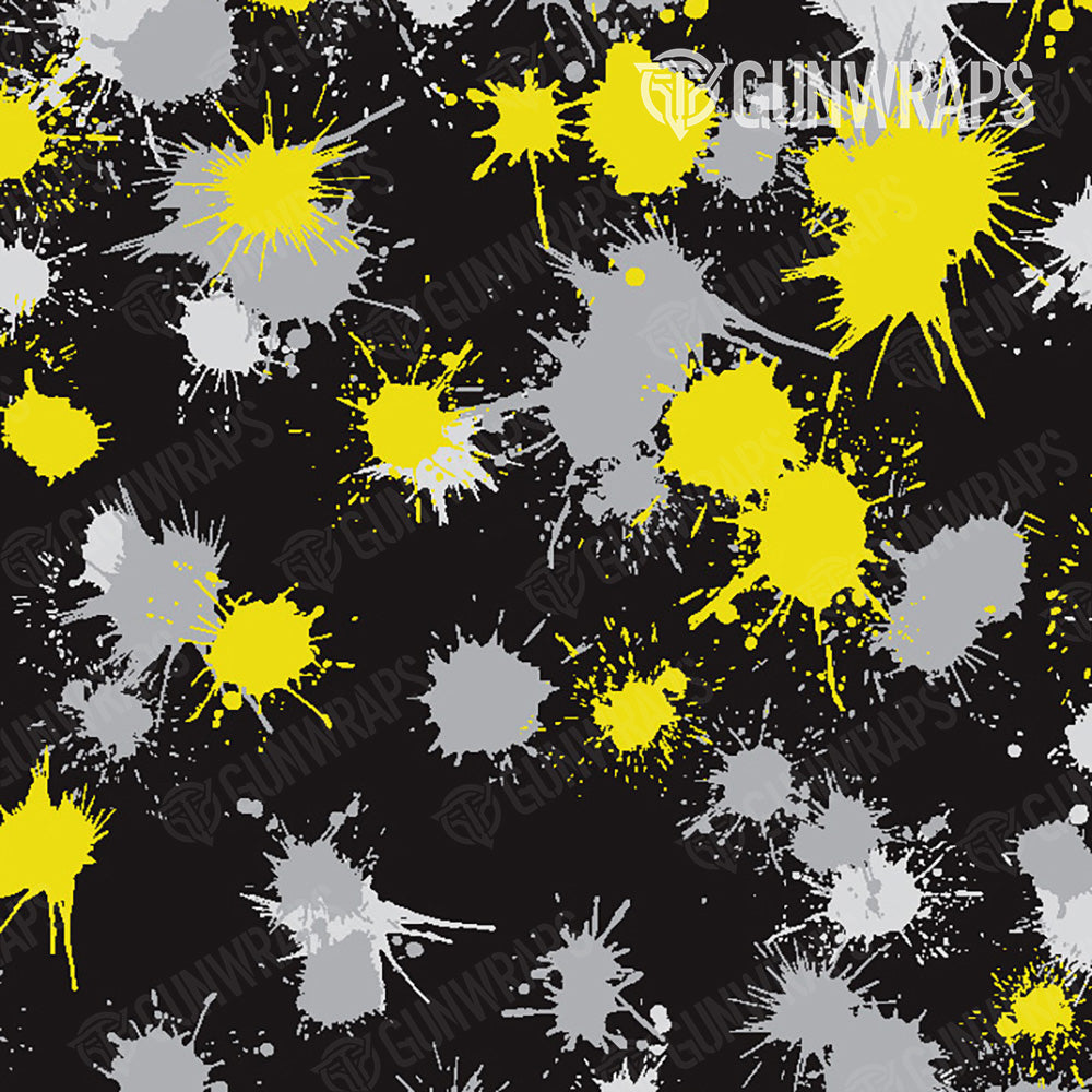 Rifle Paintball Yellow Tiger Gun Skin Pattern