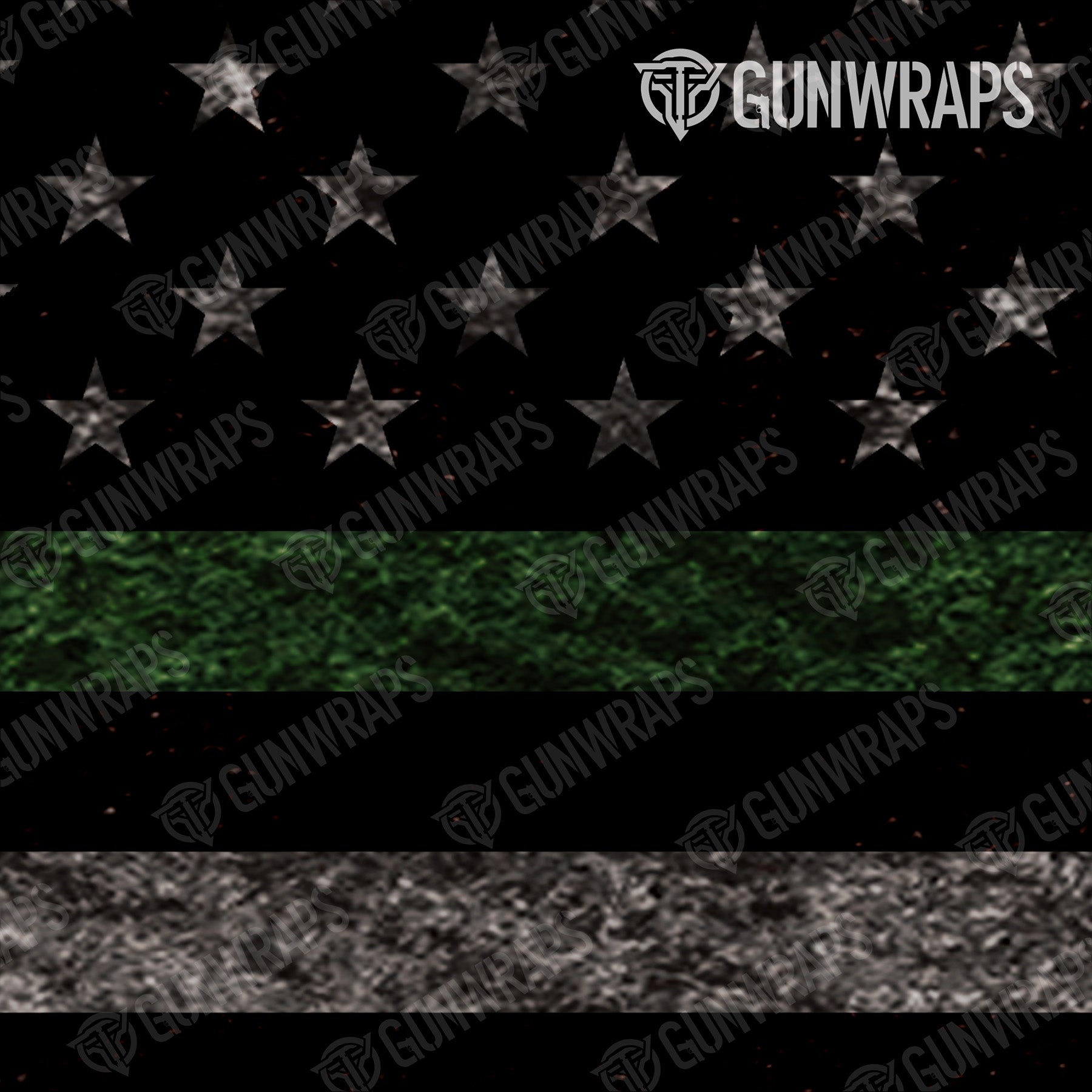 Rifle Patriotic Military Service Flag Gun Skin Pattern