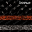 Rifle Patriotic Orange Flag Gun Skin Pattern