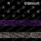 AR 15 Patriotic Purple Flag Gun Skin Pattern