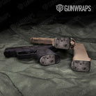 Exclusive Grayscale Bulletholes Gun Skin Vinyl Wrap